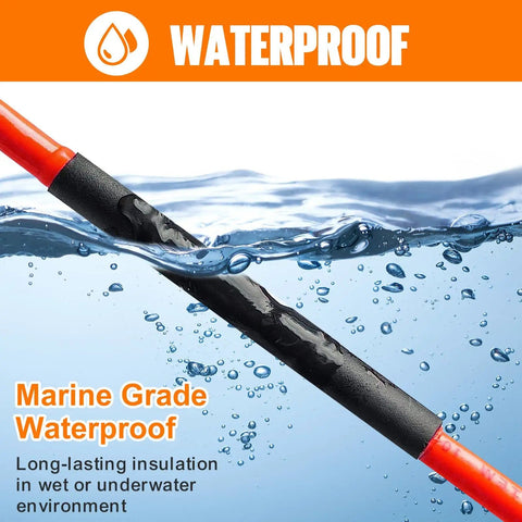 Pro Grade Do It All Heat Shrink Tubing Kit 100 PCS 3.54 Inch Length 4:1 Ratio Adhesive Lined Dual Wall Marine Grade Waterproof