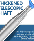 Close-up of telescopic stainless steel shaft from Telescopic Golf Ball Retriever 9 To 12 Feet With Stainless Steel Shaft And Double Sided Ball Pickup Head