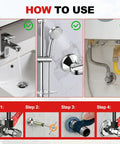 Guide to using Grab And Go Four Piece Plumbing Wrench Kit For Quick Fixes Angle Stop Removal Tool One Half Inch Compression Sleeve Puller