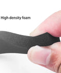 Close-up of Rock Solid CR Neoprene High Density Foam Tape Weather Stripping Seal 1/2 Inch Wide flexible and strong.