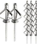 Built Tough Anti Vibration Rivets Kit 20 Piece Assorted Universal Steel Mandrel Rivets With 304 Stainless Mandrels And Aluminum Caps For Auto Marine Outdoor Projects Rust Resistant And Heavy Duty, 20-piece lantern rivets