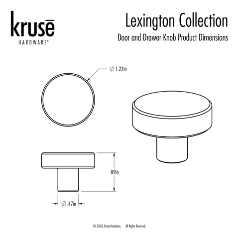 Door And Drawer Knob Set One And One Quarter Inch Brushed Stainless Steel Ten Pack For Cabinets And Drawers, Ergonomic Grip, Durable Kitchen And Bath Hardware That Pairs With Coordinating Pulls, Smart Quick Home Upgrades