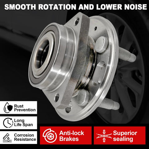 Pair 513288 Front Or Rear Wheel Bearing Hub Assembly Fits Malibu 2013 2015 Impala 2014 2017 CTS XTS 2013 2017 Five Lug