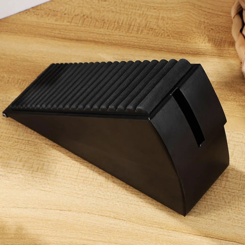 Heavy Duty Door Stopper Wedge With Non Slip Black Rubber Base Made Of Zinc Alloy Keeps Doors From Slamming And Protects Walls
