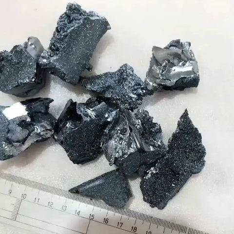 High Purity Boron Small Block Crystals 99.99 Percent Metalloids Element For Lab Use 1 To 5 Grams Self Sealing Bag Packed