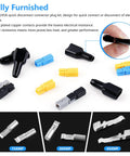 Knoweasy Powerpole Crimper Handles 15 30 And 45 Amp Connectors For Anderson Powerplugs shown with various colored quick disconnect connectors.