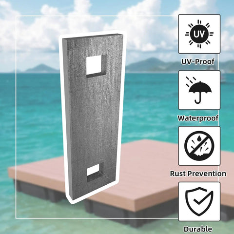 Badass Hot Dipped Galvanized Dock Washer Plates 10 Pack 1.5 By 5 Inches 6mm Thick for dock reinforcement and stability