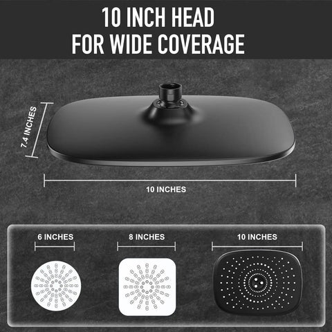 Top Tier 10 Inch Rain Shower Head With Slick Handheld Duo Delivering Heavy Duty High Pressure Kick And Five Smooth Chill Modes For Luxury Bathroom Vibes
