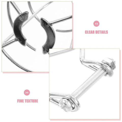 Close-up of Six Pack Tool Free Fire Sprinkler Head Covers Tough As Nails Protector Cage showing fine metal texture and exposed shackle.