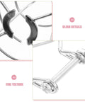 Rock Solid Fire Sprinkler Head Guard Cage Pair With Slick Protective Cover Built Tough, showcasing fine details and texture of the steel material.