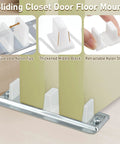 Four Pack Sliding Closet Door Floor Guides For Centering Panels On Tracks And Providing Side Support, Compatible With N 6560