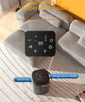 Portable Indoor Space Heater 1500W With Thermostat And 12 Hour Timer, digital display in living room setting