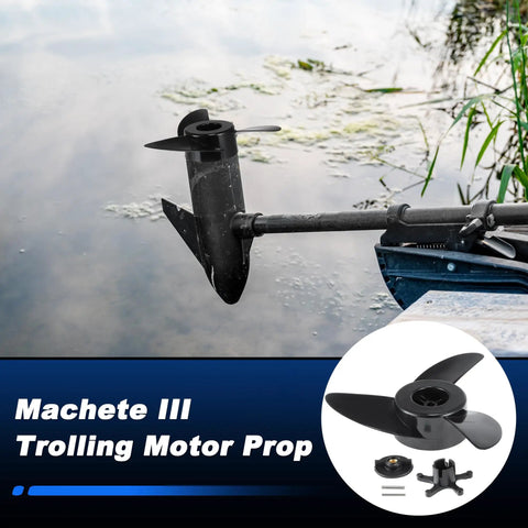 3 Blade Trolling Motor Propeller For MotorGuide 3 5 Inch Diameters Machete III Outboard Boat Prop attached to trolling motor