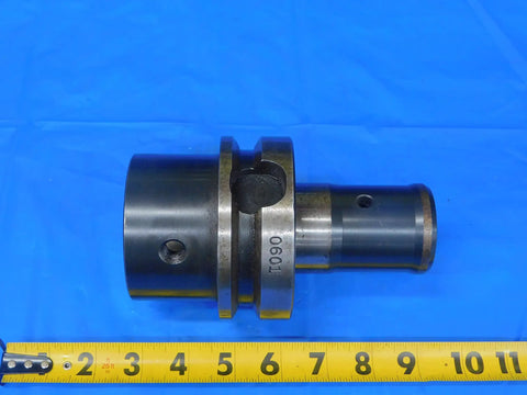 Solid End Mill Boring Bar Tool Post Adapter Lathe Holder for VDI50 2.0 Inch ID, Heavy Duty Milling Post Accessory for Precision Boring and Milling, 2 Inch Shank Compatible. VDI50 adapter with 2 inch shank shown beside tape measure