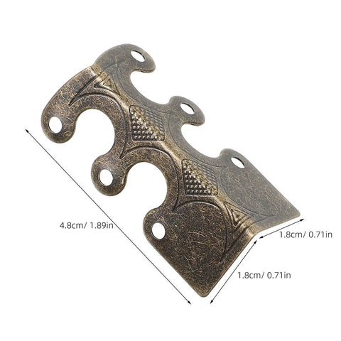 Heavy Duty Antique Metal Corner Guards 20 Pack For Cabinets And Albums Easy Install Decorative Alloy Corner Protectors