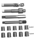 M14x1.5 Thread Repair Kit With 16.2mm Stainless Steel Inserts For Auto Parts shown with drilling and tapping tools visible.