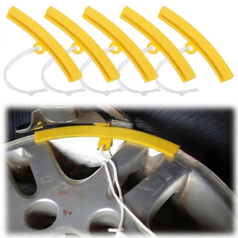 5 Pack Rim Protectors For Tire Changing Universal Wheel Guards And Rim Protectors For Tire Machines Pro Grade Durable TPE Rim Saver Yellow
