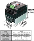 Industrial 460V To 480V 3 Phase Frequency Inverter For Motor Control 5.5 To 55 KW Range Variable Frequency Drive Workhorse For Smooth Speed Control Of Industrial Machinery, 160mm unit