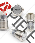 12V Momentary Horn Push Button Switch With 19mm Mounting Hole Three Quarters Inch SPDT 1NO 1NC Pre Wiring Socket