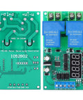 Beefy 30A 12V Multi Function Motor Controller With Metal Housing For Robotics And Automation Six Modes Low Standby Current About Seven Milliamp Custom Delay Settings High Reliability Easy Integration For DIY Projects, front and back