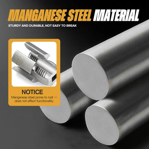 Dual Function Pipe Threading Tool With Integrated Internal And External Threads For PVC And PPR Pipes, Drill Powered Pipe Threader Kit
