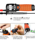 Compact Digital VOM Meter For DIYers And Auto Fixers Pen Sized Volt Meter battery replacement steps with digital display