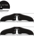 Espresso Wood Gate Support Feet For 0.75 Inch Thick Gates, 360 Degree Configurable Gate System with measurements and pad thickness