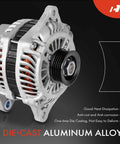 Alternator For Mazda RX-8 2009 2010 2011 R2 1.3L 12V 110A Direct Fit With Five Groove Pulley Clockwise Rotation Replacement N3R118300 A003TG5691 High Quality New Condition with aluminum alloy body and cooling features.