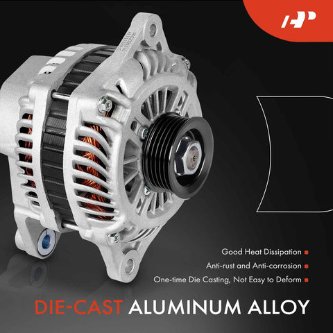 Alternator For Mazda RX-8 2009 2010 2011 R2 1.3L 12V 110A Direct Fit With Five Groove Pulley Clockwise Rotation Replacement N3R118300 A003TG5691 High Quality New Condition with aluminum alloy body and cooling features.