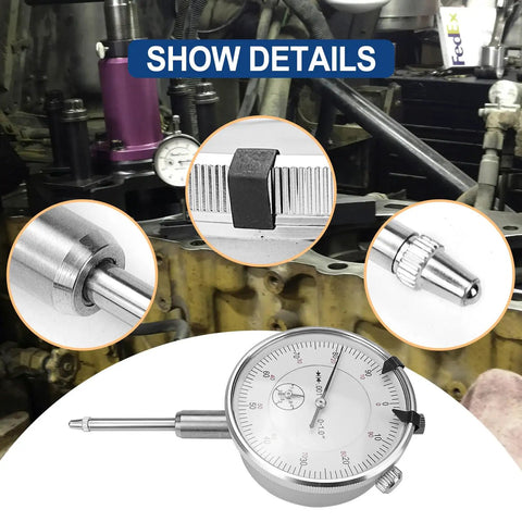 Pro Shop Sleeve Height And Counter Bore Gauge For All Diesel Engines Precision Cylinder Measurement Zero To One Inch Range showing details and dial face.