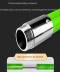 Chrome connector of Pro Grade Adjustable Green High Voltage Hook Safety Pole Portable For Safe Power Station And Facility Maintenance Heavy Duty Electrical Safety Equipment For Industrial Worksites