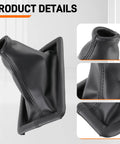 Ford Mustang Shifter Boot Cover 8R3Z-7277-AA Compatible With 2005 2006 2007 2008 2009 Manual Transmission Gear Shift Lever Replacement Premium Rubber Durable Easy Install