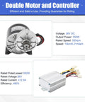 36V 350W Electric Cart Conversion Kit motor and controller details for DIY builds