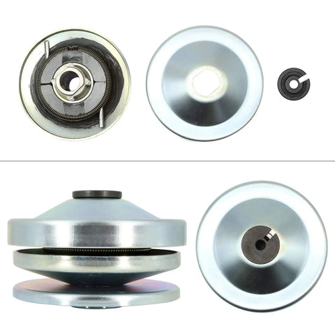 Three Quarter Inch Beefy Torque Converter CVT For Go Karts Drop In Fit Torq A Verter TAV2 30 Series top view and side view