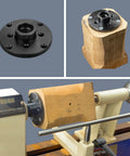 4 Inch Steel Wood Lathe Face Plate For Wood Turning With 1 Inch 8 TPI Spindle Fit And 8 Screw Mounting Holes
