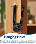Heavy Duty 7 Inch Aluminum Angle Finder Protractor With Dual Scale Square offers precision angle measurement on wood.