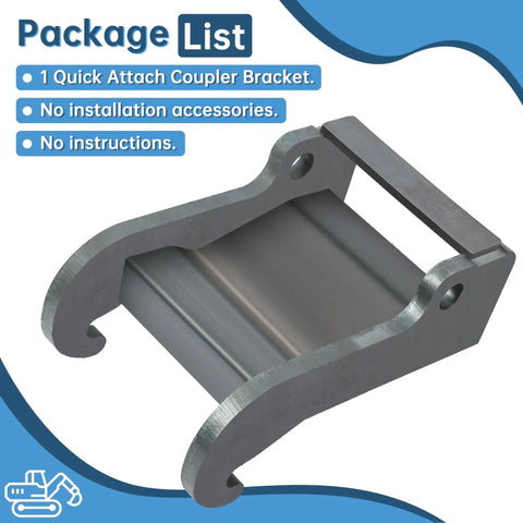 X Change Coupler Bracket Quick Attach For Bobcat E Series And Old Style Quick Attach Mini Excavator Bucket Mounting Accessory