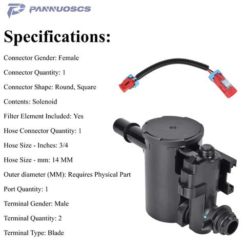 EVAP Canister Vent Valve Solenoid 911-799 Replacement For Kia Sorento Hyundai Santa Fe Santa Fe Sport 2007 2019 specifications