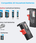 Magnetic Battery Tester For AA AAA C D 9V And 1.5V Button Cells With Secure Magnetic Hold Delivers Fast Accurate Checks On Household Alkaline Batteries No Drama on batteries