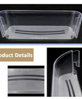 Refrigerator Door Bin Shelf Replacement For Bottom Two Slots On The Side Door Clear Fits Frigidaire And Electrolux Models