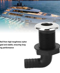 Nylon Hose Through Hull Fittings For Boats 3/4 Inch 20mm Twist Adjust Leakproof Connector with Yacht in Background