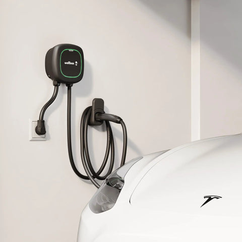 Pulsar Plus Level 2 40 Amp EV Charger Delivers 9.6kW At 240V Indoor Outdoor 25ft Cable NACS For Tesla NEMA 14 50 Ready