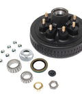 Heavy Duty 12x2 Trailer Drum Hub Kit With Pre Greased Bearings For 7K Axles That Fits AL KO Lippert Rockwell And Other Brake Brands