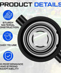 2 Pack Flange Bearings For Disc Harrow With 1-1/8 Inch Square Bore, Heavy Duty Square Shaft Journal Bearing Units, Replacement For Agricultural Equipment And Farm Harrows, Industrial Grade Precision Machined For Quick Install, black steel flange bearing