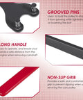 Yoursme cam pulley holder tool with grooved pins and long black handle with red grip for camshaft service.