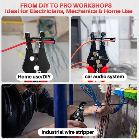 Automatic Wire Stripper 3 In 1 Adjustable Stripper Cutter Easy Grip Crimping Tool For 8 20 AWG Solid And 10 22 AWG Stranded Wires
