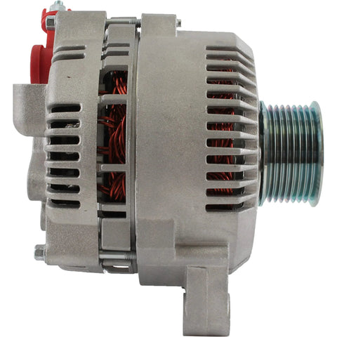 Side view of 12V 130A High Output Alternator Replacement For Ford Crown Victoria 1992-1999 And Ford E Series Vans 1997-2008.