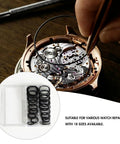 180 Piece Watch Gasket Kit O Rings 18 Sizes 16-30mm Rubber Seals for Watch Back Case Waterproof Repair and Replacement DIY Watchmaking Set