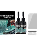Windshield Repair Kit For Chips And Cracks DIY Car Glass Repair Tool With Upgraded Nano Resin, includes bottles, applicator