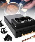 No Sweat Electric Portafilter Cleaner And Espresso Knock Box For 58mm Filter Baskets with high speed motor and brush kit.